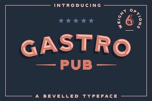 Gastro Pub - Typ Familienschrift