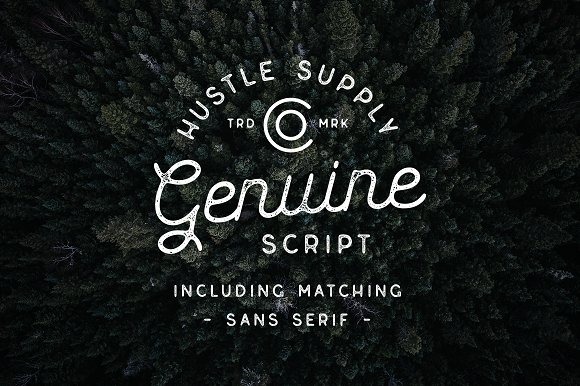 Download Шрифт "Genuine Script - Textured Type Duo Font" / Genuine Script - Textured Type Duo Font - Шрифт на тему графика 