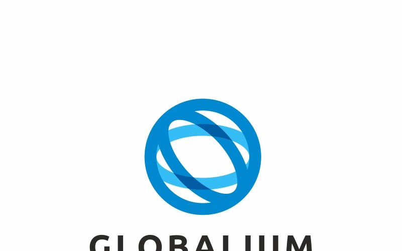 Download Шаблон логотипа "Globalium Logo Template" / Globalium Logo Template - Шаблон логотипа на тему графика blue bpo business call center circle company consulting dots global globe invest logo marketing media round sales social web world