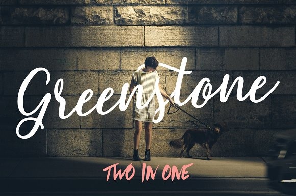 Download Шрифт "Greenstone Cursive Font" / Greenstone Cursive Font - Шрифт на тему графика 