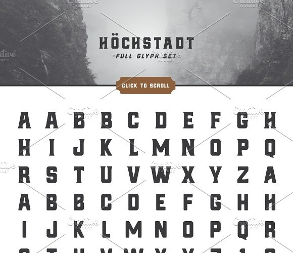 Hochstadt Lettertype