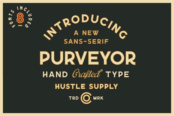 Leverancier - 8 s inbegrepen lettertype