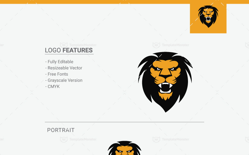 Download Шаблон логотипа "Lion Logo Template" / Lion Logo Template - Шаблон логотипа на тему графика abstract lion vector animal logo art design branding company colorful prism creative studio crystal diamond digital elegant entertainment event exhibitions