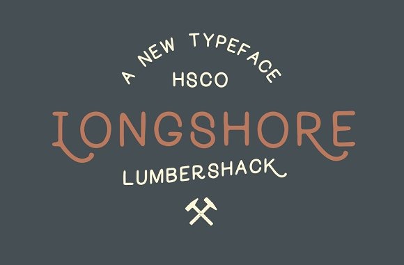 Longshore - мальований шрифт