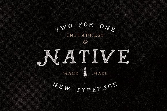Nativní + Instapress písmo