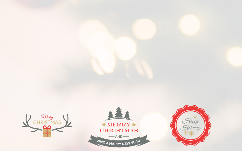 Pack de badges de Noël - Illustration