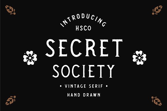 Download Шрифт "SECRET SOCIETY - A Vintage Serif Font" / SECRET SOCIETY - A Vintage Serif Font - Шрифт на тему графика 