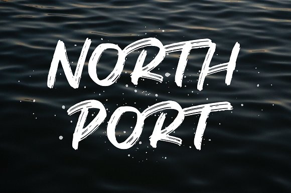 Severní přístav | All Caps Brush Font