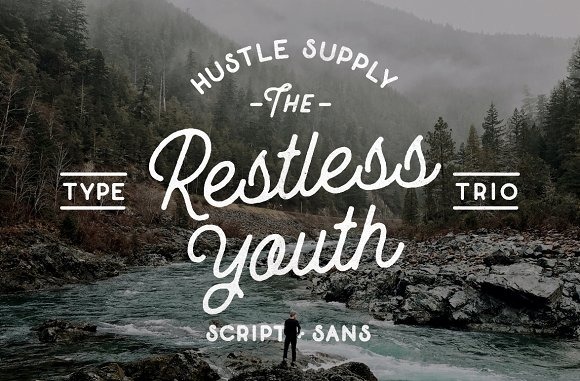 The Restless Youth - Bundle-Schriftart