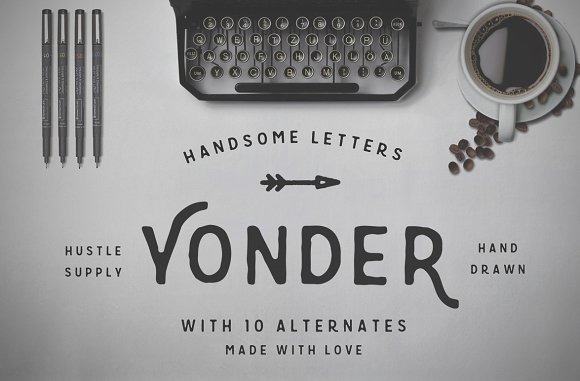 Yonder - Hand Drawn Font