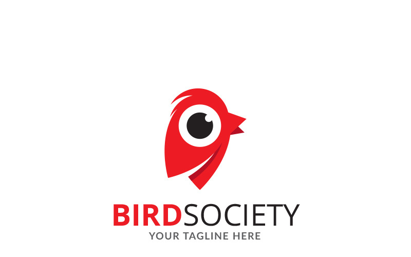 Download Шаблон логотипа "Bird Society Logo Template" / Bird Society Logo Template - Шаблон логотипа на тему графика airlines bird emblem logo template vector logos business corporate eco eco-friendly ecological editable environmental protection flying fresh green light ornithological