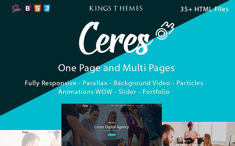 Ceres - Multipurpose Landing Page Template
