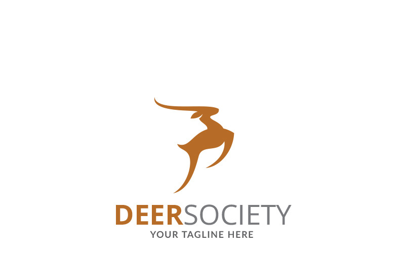 Download Шаблон логотипа "Deer Society Logo Template" / Deer Society Logo Template - Шаблон логотипа на тему графика abstract logo animal creative deer elegant branding flat minimal geometry hunting design logo kit pack templates luxury luxury simple minimalist