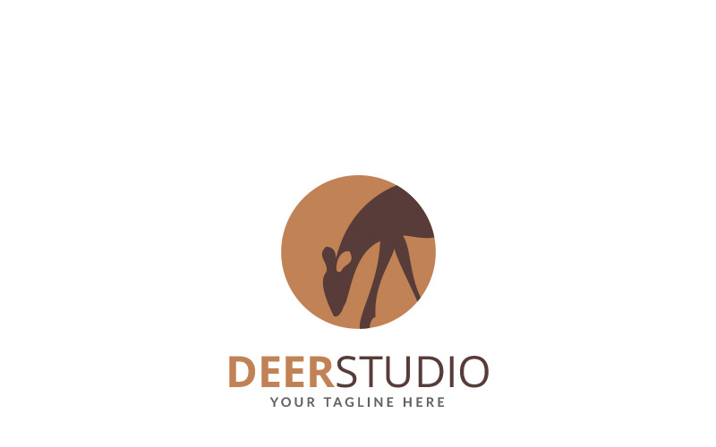 Download Шаблон логотипа "Deer Studio Logo Template" / Deer Studio Logo Template - Шаблон логотипа на тему графика abstract logo animal creative deer elegant branding flat minimal geometry hunting design logo kit pack templates luxury luxury simple minimalist
