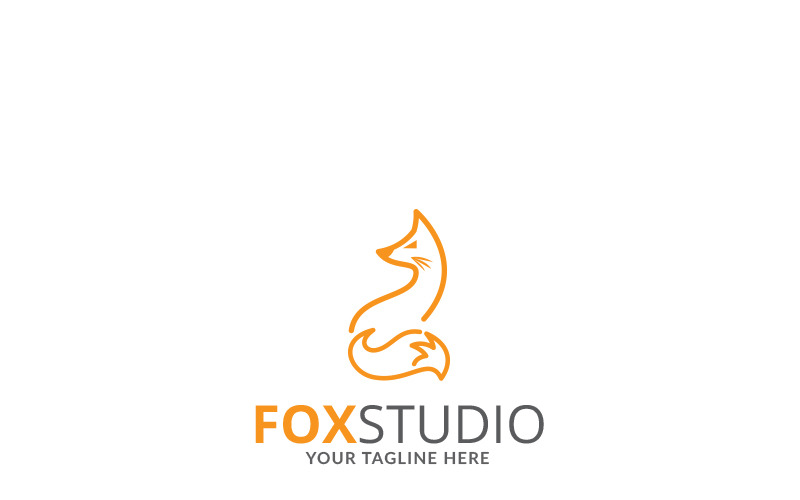Download Шаблон логотипа "Fox Studio Logo Template" / Fox Studio Logo Template - Шаблон логотипа на тему графика agency agent agents animals apparel branding business clean clothing club community company concept cool corporation creative designer forum fox game