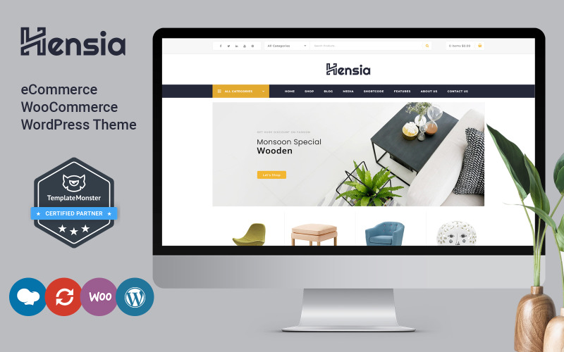 Hensia - Tema Móveis WooCommerce #73378 - TemplateMonster