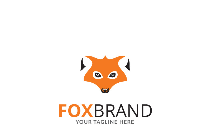 狐狸品牌徽标模板