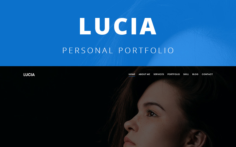 Lucia - Modello di portfolio personale Modello di pagina di destinazione