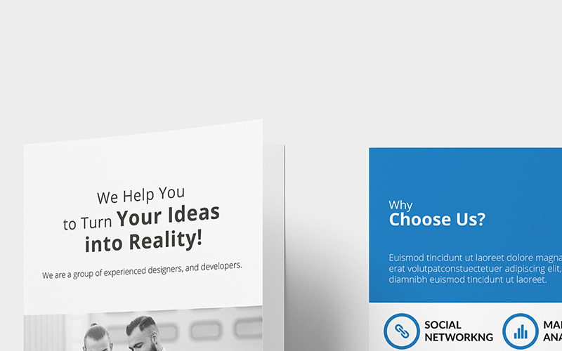 Download Фирменный стиль "Metro Bi-fold DL Brochure - Corporate Identity Template" / Metro Bi-fold DL Brochure - Corporate Identity Template - Фирменный стиль на тему графика brochure business company corporate creative guidelines minimal profile template multipurpose marketing promotional professional agency metro dl bifold bi-fold