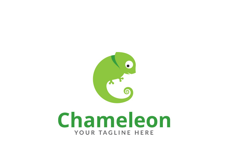 Plantilla de logotipo de Chameleon News