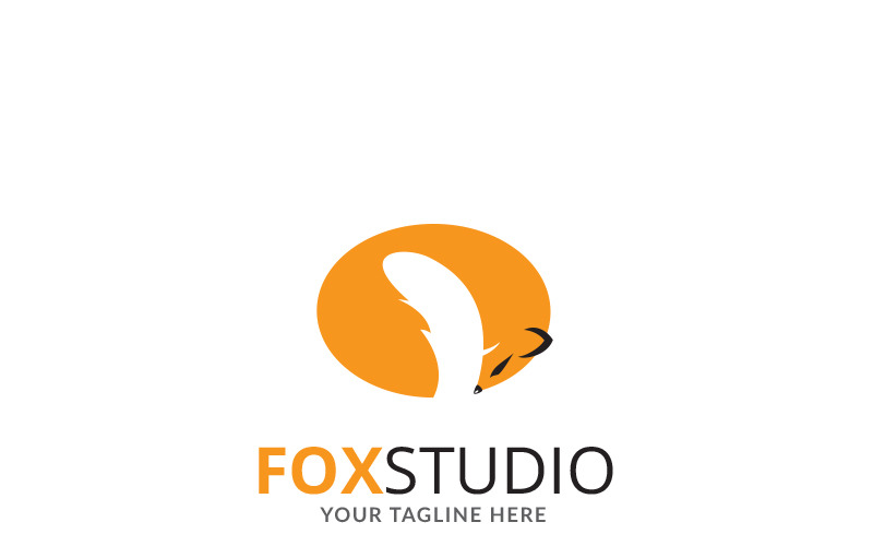 Plantilla de logotipo de Fox Design Studio