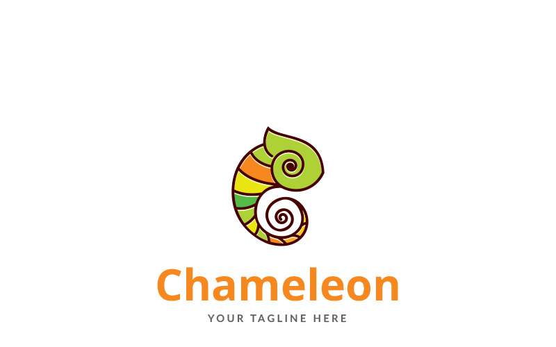 Шаблон логотипа Chameleon View