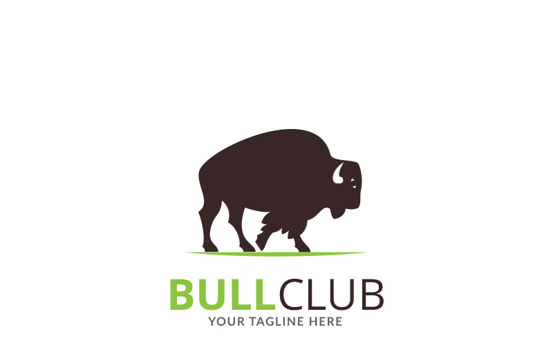 Шаблон логотипу бренду Bull Club