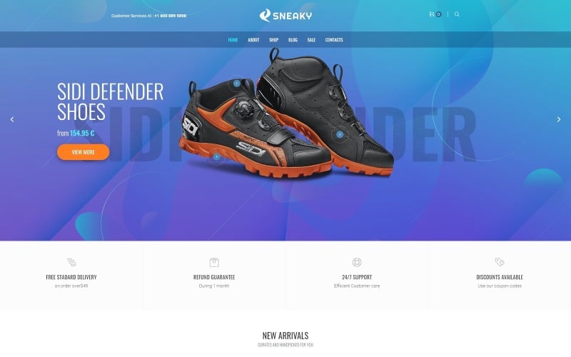 Sneaky - Sport Shoes Elementor WooCommerce Theme