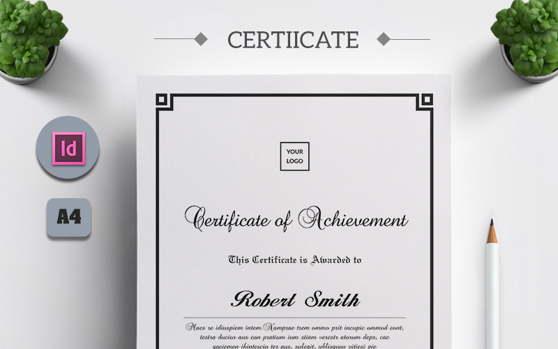 Download Шаблон сертификата "ARP - Certificate Template" / ARP - Certificate Template - Шаблон сертификата на тему графика achievement,acknowledgement,appraisal,appreciation,award,certificate,template,diploma,elegant,exam,excellence,frame,graduation,modern,multicolor,paper,pdf,print,professional,indesign