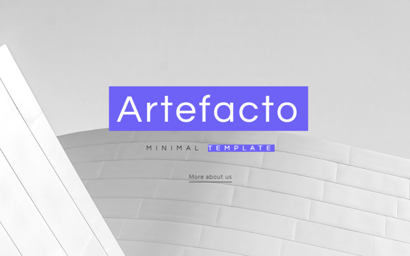 Artefacto - Modèle de page de destination Business Elementor WordPres
