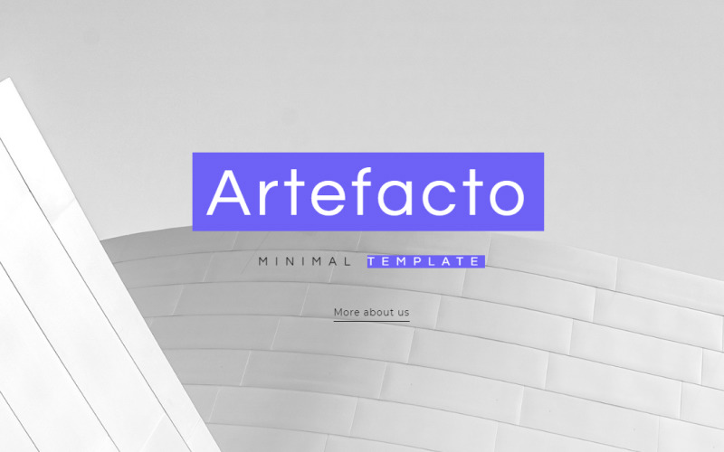 Artefacto - шаблон целевой страницы для WordPres Business Elementor