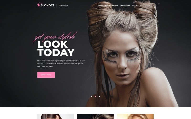 Blondet - Beauty Elementor WordPress målsidesmall