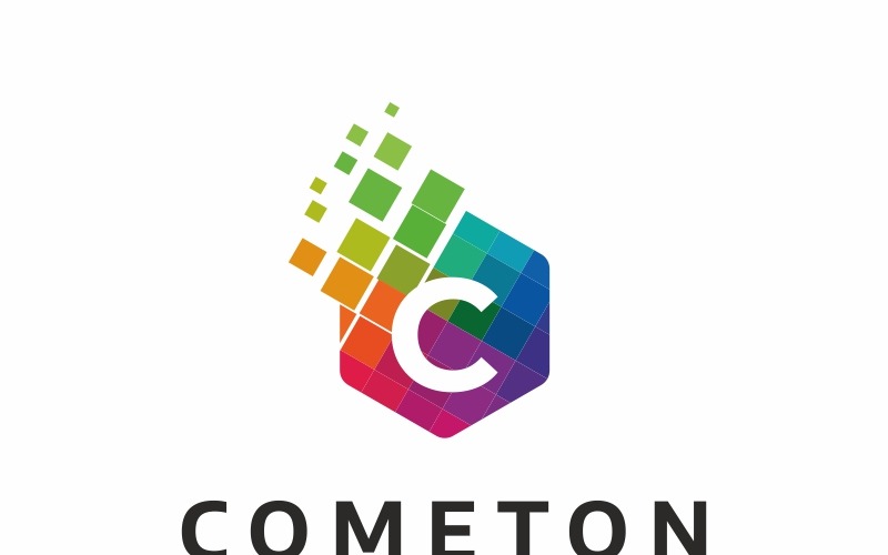 Download Шаблон логотипа "Cometon C Letter Logo Template" / Cometon C Letter Logo Template - Шаблон логотипа на тему графика agency app box brand branding c letter cube cubic design designer group hosting internet logo managament marketing media red service