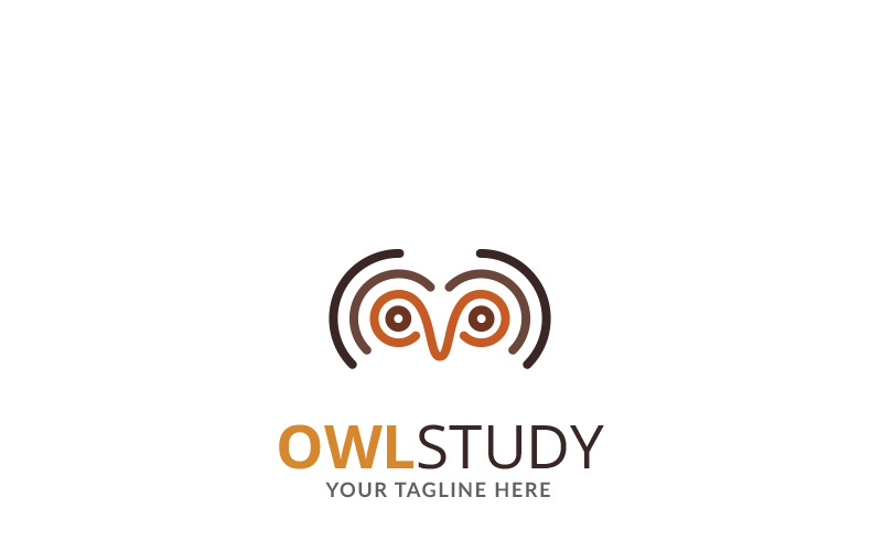 Modèle de logo du groupe d'étude Owl