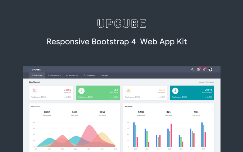 адаптивный шаблон администратора web app kit