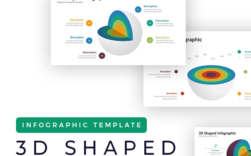 3D Infographic Presentation PowerPoint mall