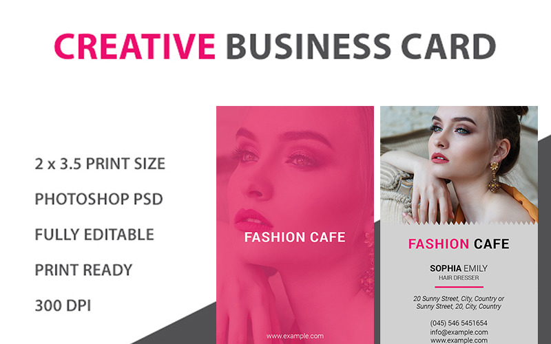 Download PSD шаблон "Professional Business Cards PSD Template" / Professional Business Cards PSD Template - PSD шаблон на тему мода beauty salon business card creative eps eu health layered psd services skin style us vector