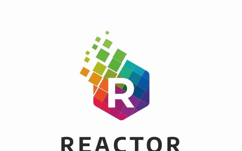 Download Шаблон логотипа "Reactor R Letter Logo Template" / Reactor R Letter Logo Template - Шаблон логотипа на тему графика 3d agency app bold business concept corporate creative depth detail glossy gradient industry marketing media modern multimedia professional r letter