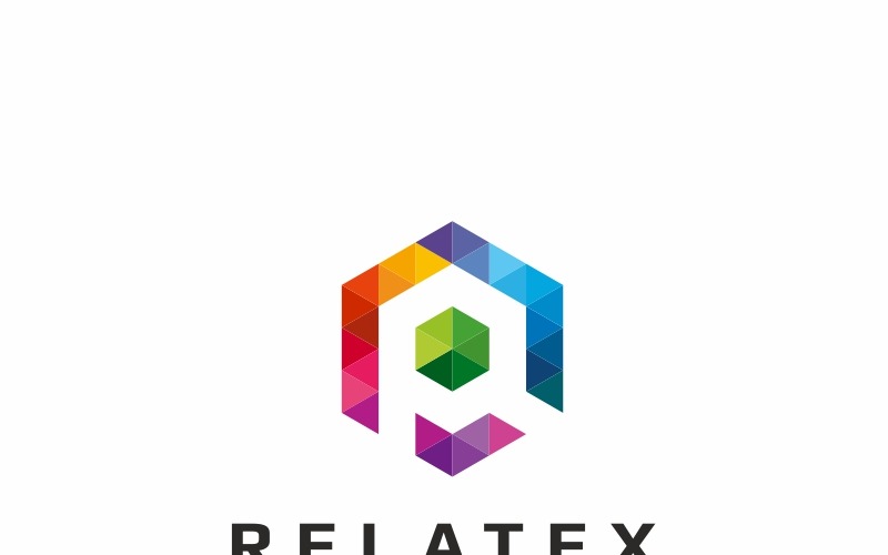 Download Шаблон логотипа "Relatex - R Letter Polygon Logo Template" / Relatex - R Letter Polygon Logo Template - Шаблон логотипа на тему графика 3d agency app bold business concept corporate creative depth detail glossy gradient industry marketing media modern multimedia professional r letter