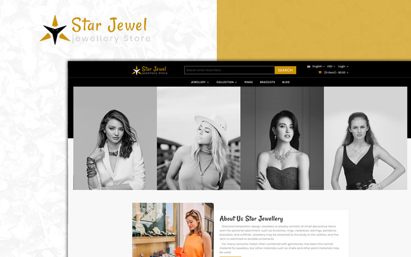 Starjewel - Тема ювелірного магазину PrestaShop