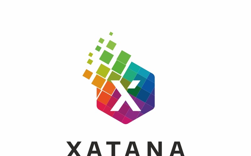 Download Шаблон логотипа "Xatana X Letter Logo Template" / Xatana X Letter Logo Template - Шаблон логотипа на тему графика air alphabet aviation beauty body carrier character couple date dating fitness gym gymnasium health ladies letter logo men xletter x