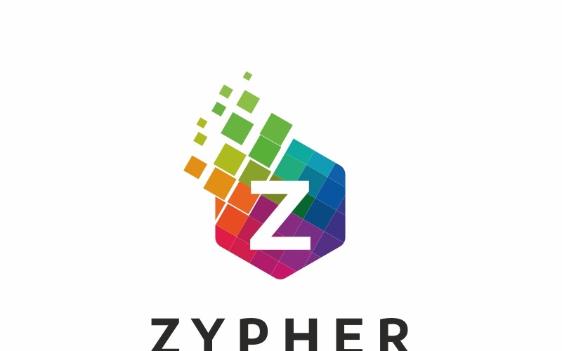 Zypher Z dopis Logo šablona