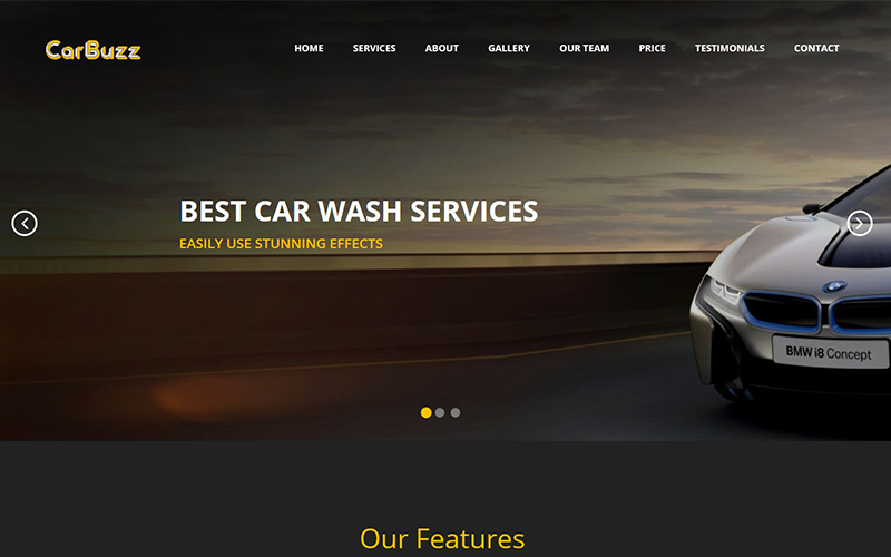 CarBuzz || Modèle de page de destination de modèle HTML de mécanicien automobile et de réparation automobile