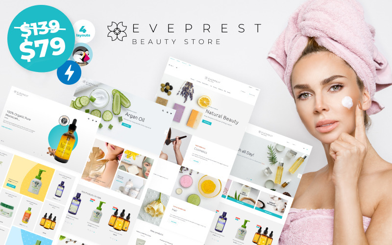 Eveprest Beauty 1.7 - Тема PrestaShop для магазина красоты