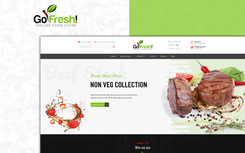 GoFresh - motyw PrestaShop sklepu spożywczego