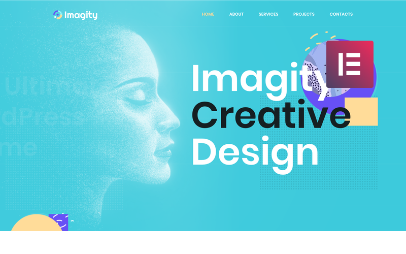 Imagity - Tema creativo minimalista de Elementor para WordPress