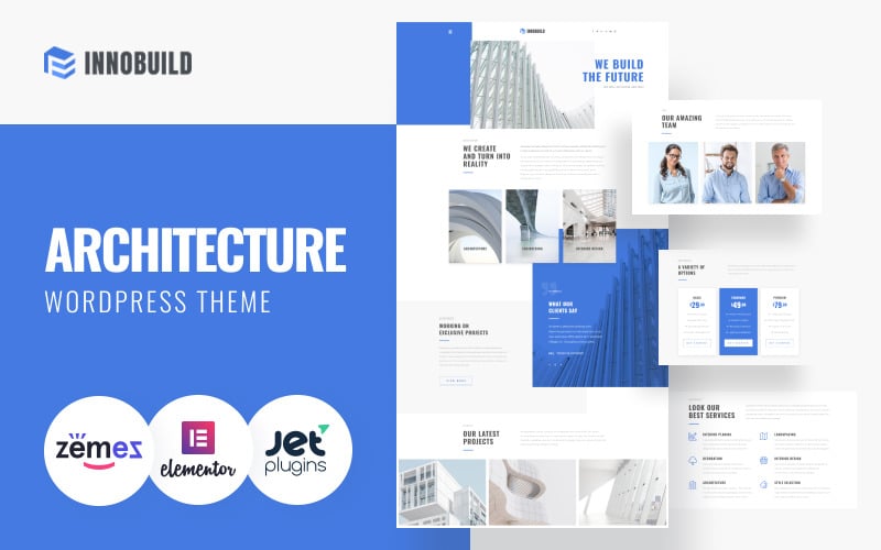 Innobuild - Solid och pålitlig WordPress-tema för arkitekturdesign