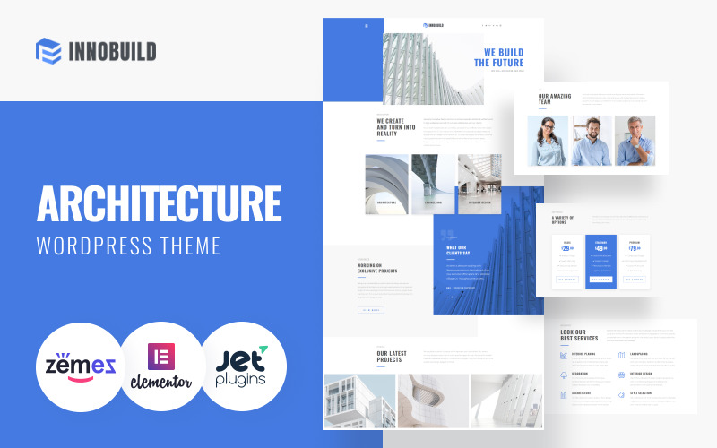 Innobuild - Solide en betrouwbaar WordPress-thema voor architectuurontwerp