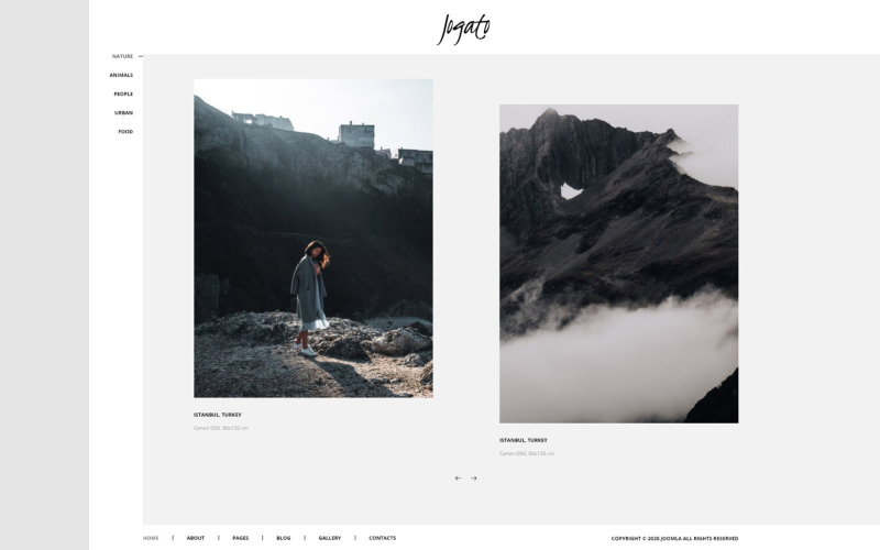 Jogato-摄影师组合Joomla模板