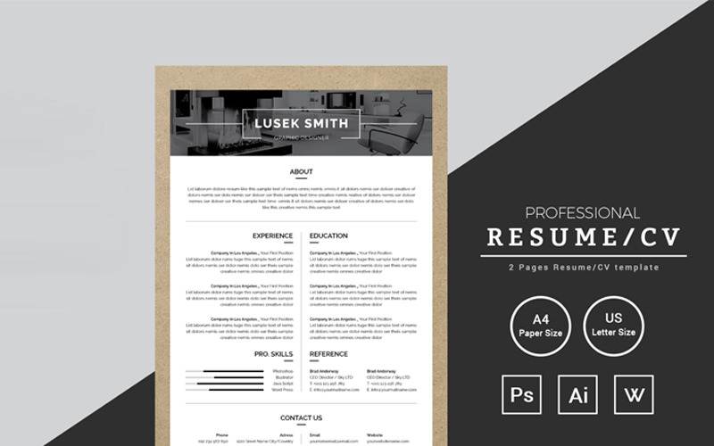 Download Резюме "Lusek Smith Graphic Designer Resume Resume Template" / Lusek Smith Graphic Designer Resume Resume Template - Резюме на тему графика resume cv clean creative word infographic modern professional student mac pages manager template bankers doctors job seekers